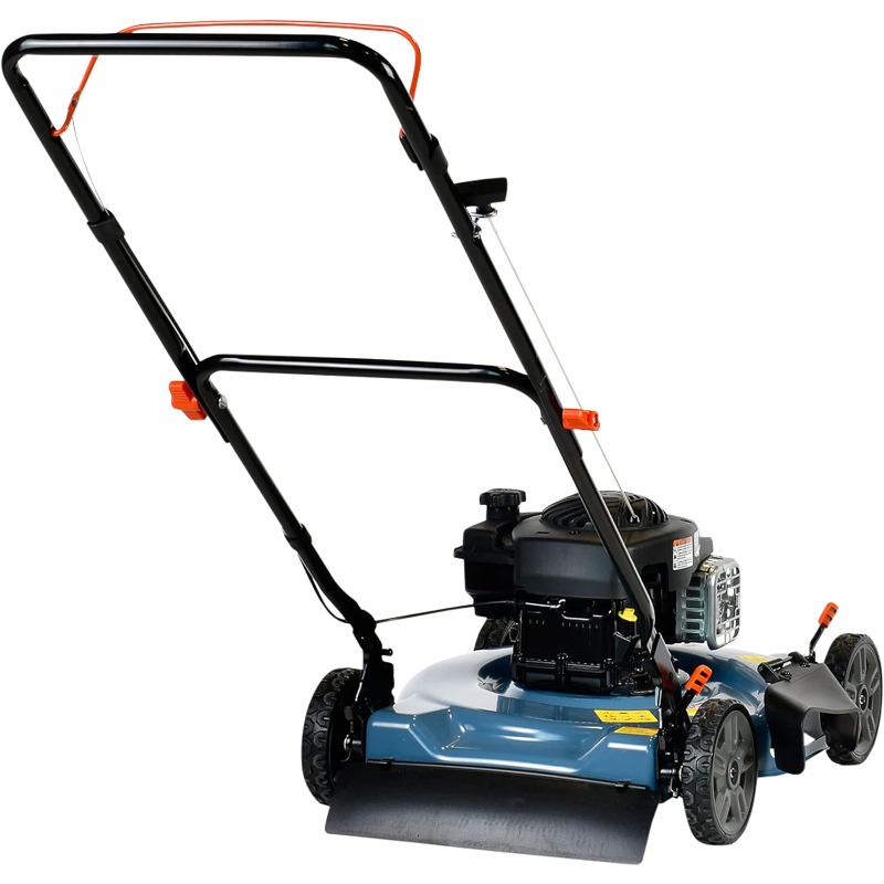 20-Inch Gas Lawn Mower with 125 cc 4-Cycle Briggs & Stratton Engine, Side Discharge, 5-Position Single Wheel Height Adjustment