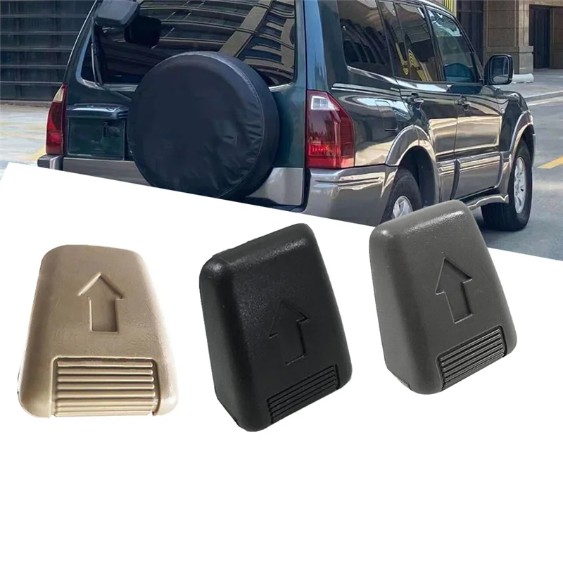HERR 610534   Für Mitsubishi Montero 2001-2006 Gen3 2. 3. Reihe Sitzlehne Liegeknopf Hebel MR 610533   Knopfschalter Grau