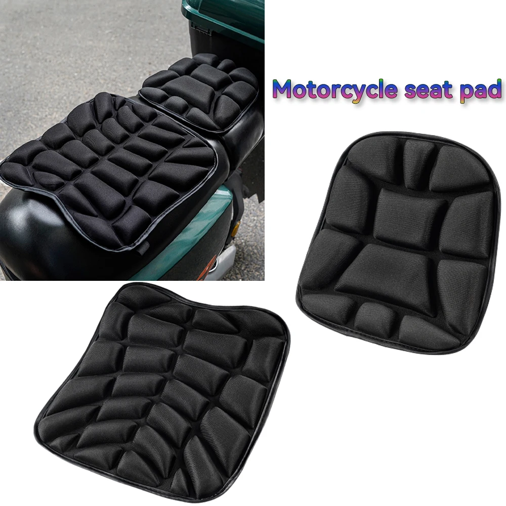 Almofada de assento da motocicleta 3d conforto gel almofada assento respirável universal absorção de choque capa de assento para montanha avançada