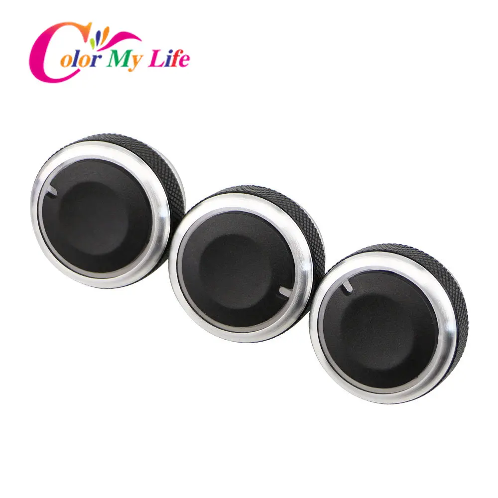 3pcs/Set Car Air Conditioning Turning Switch Knob AC Knob for Ford Focus 2 MK2 Focus 3 MK3 2005-2017 Mondeo C-MAX