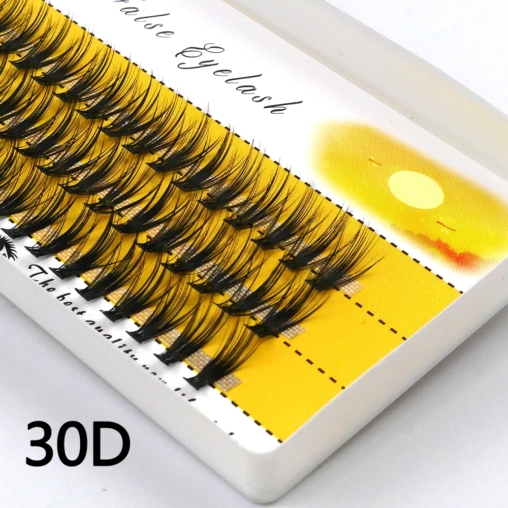 20D/30D Mink Eyelashes 1 Box/60 Bundles Natural Eyelash extension 3D Russia Individual Eyelash Cluster Makeup Tools Lashes Cilia