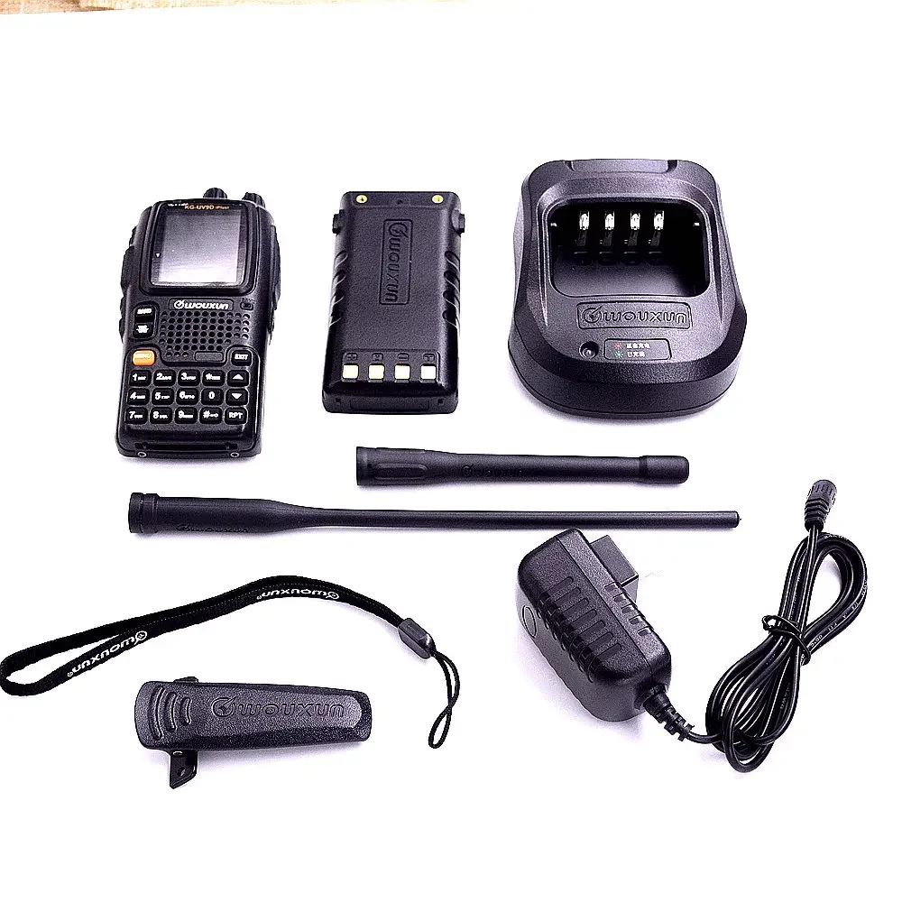 Wouxun KG UV9D PLUS Two Way Radio Cross Band Repeater Anti-interference 7 Bands Air band Receiver 999 Channels HAM Interphone