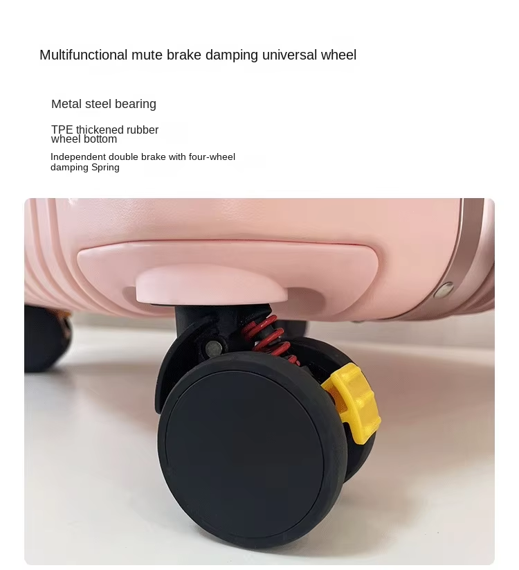 Mala retangular de grande capacidade, estrutura de alumínio, bagagem de mão com suporte para copos, trava tsa, carrinho, 28/30/32/36 polegadas