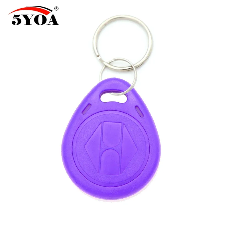 5YOA 50pcs EM4305 T5577 Copy Rewritable Writable Rewrite EM ID Keyfobs RFID Tag Key Ring Card 125KHZ Token Badge Duplicate