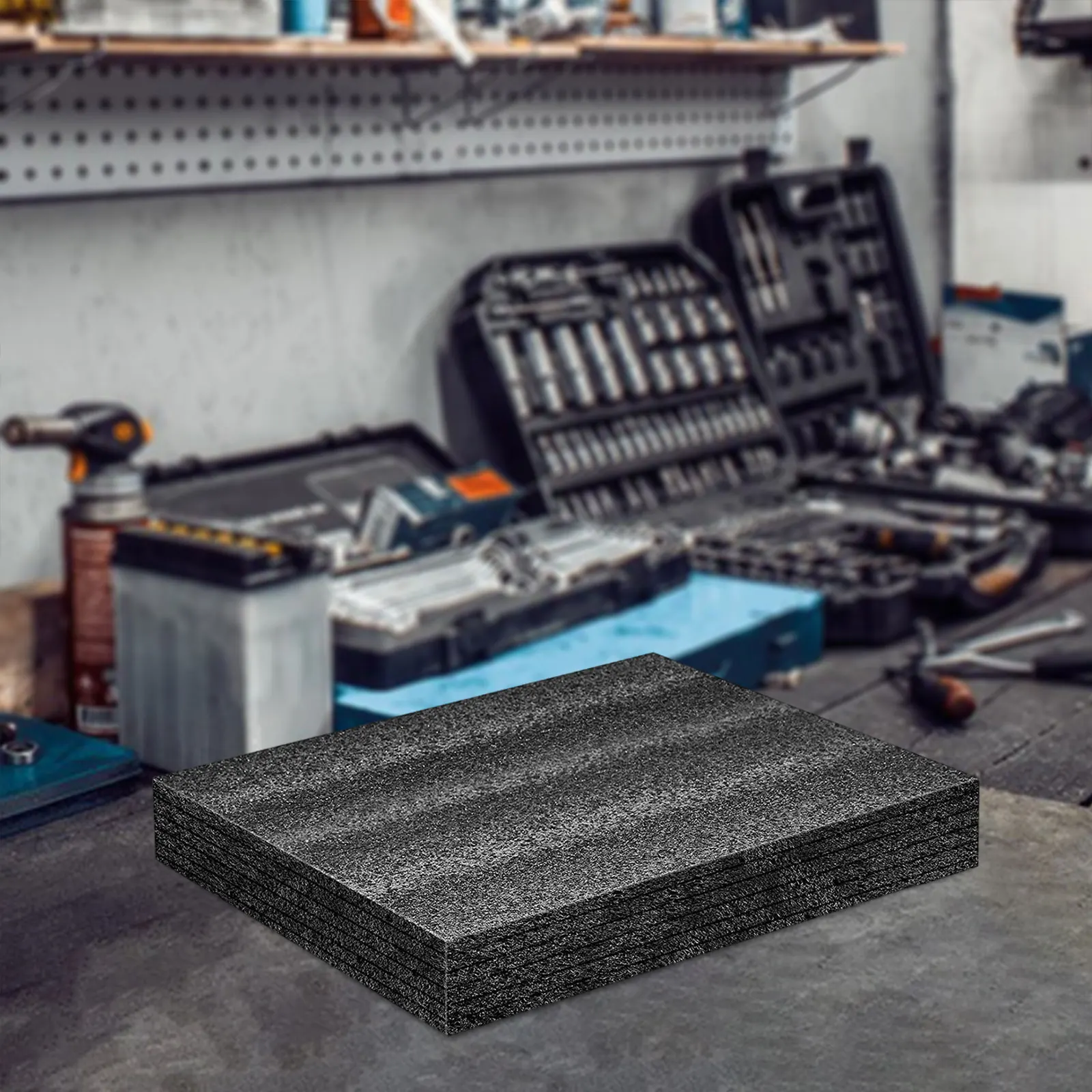 Polyethylene Foam Sheet High Density Foam Padding Black Cushion Foam Packing Pad Cuttable Foam Insert for Packing and Crafts