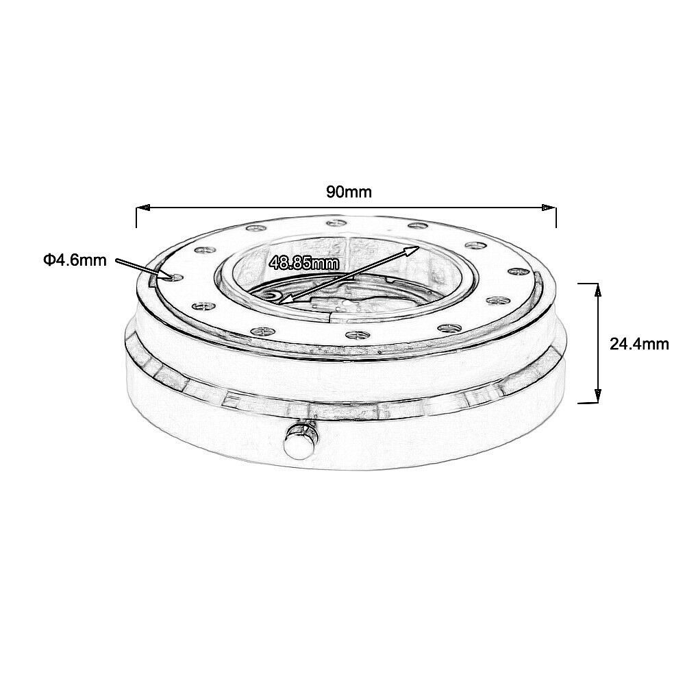 薄型バージョン 6 穴ユニバーサル車の自動車レースステアリングホイールクイックリリースハブアダプタスナップオフボスキット
