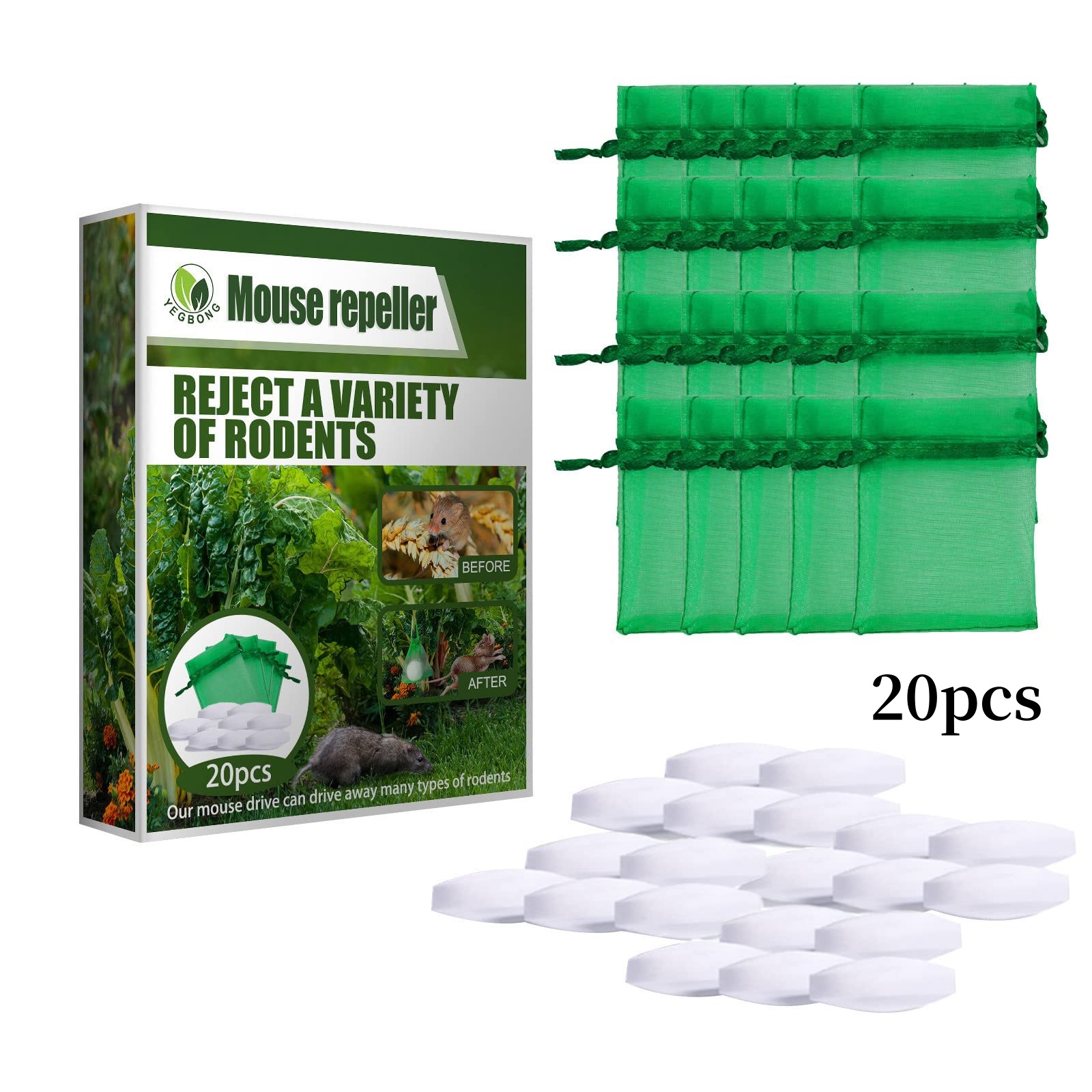 Huile de menthe poivrée pour souris et rats, garde les souris Sport pour la maison, garages, montres, placards, camions, bulles de voiture, 20 pièces
