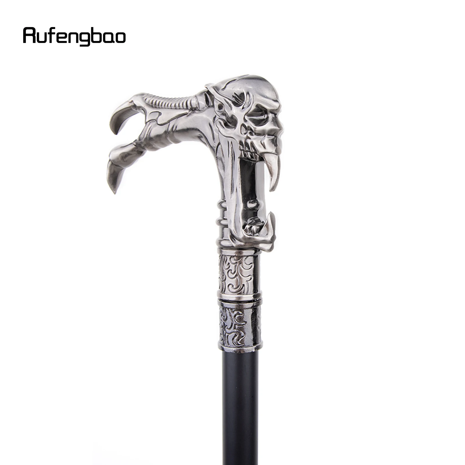 Bengala de cabeça de caveira fantasma com placa escondida, autodefesa, moda, bastão, dia das bruxas, cosplay, bastão de vampiro, 93cm