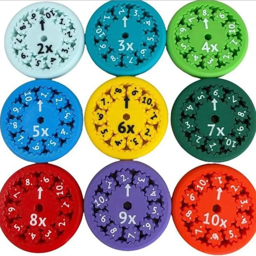 Math Fidget Spinners Math Fidget Spinners Tables de Multiplication mathématiques pour enfants jouets éducatifs fournitures de classe enseignement