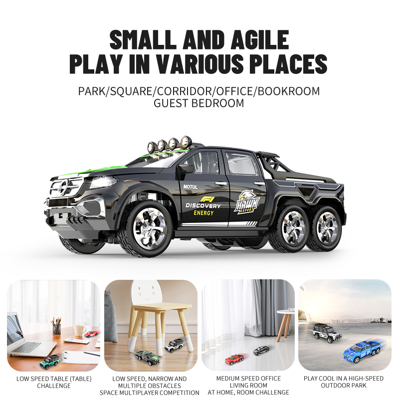 ใหม่ RC รถ MINI Alloy 1/64 รีโมทคอนโทรลรถพกพาสะดวก 60 นาทีเวลาทํางานเด็กของขวัญของเล่นอิเล็กทรอนิกส์