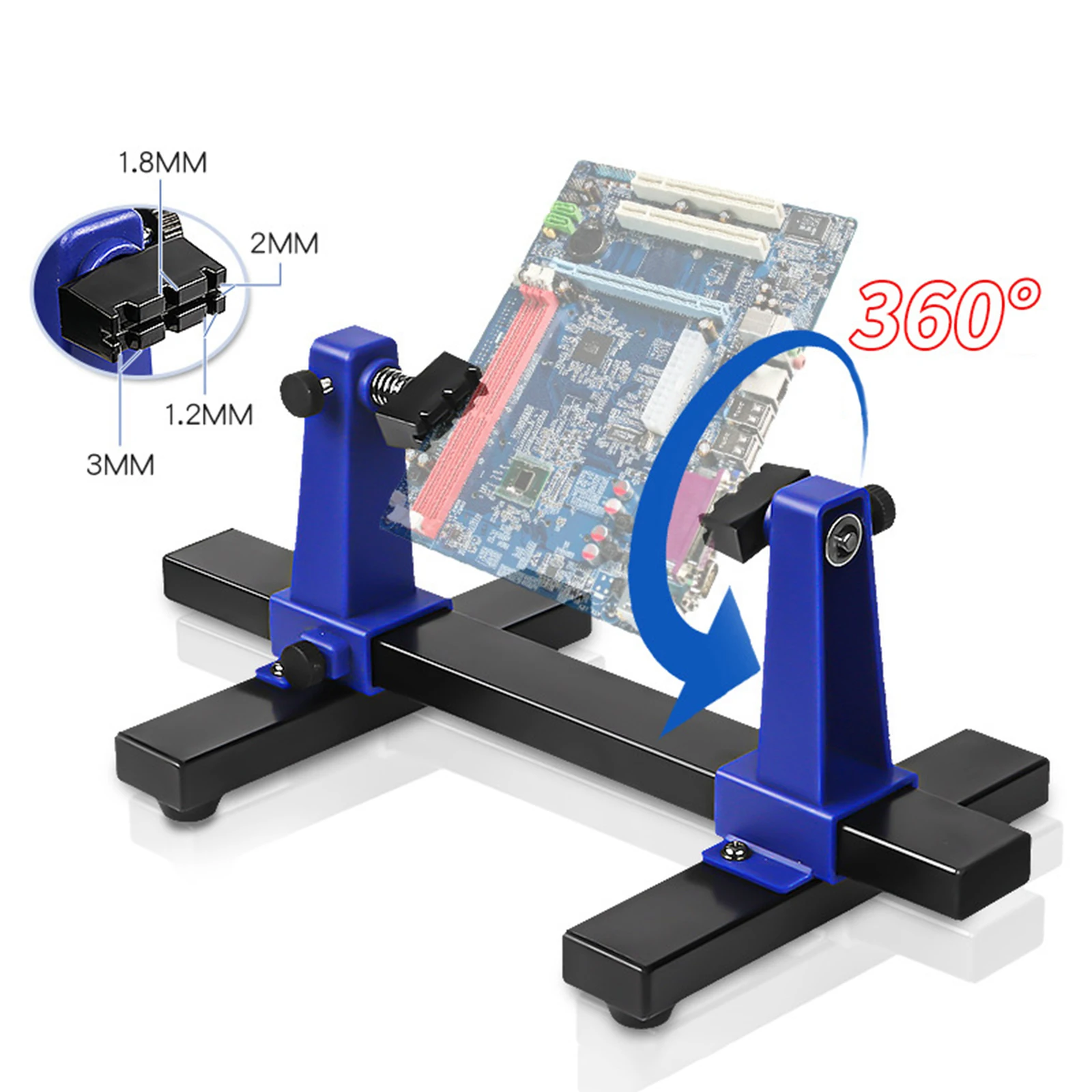 Soporte de placa de circuito PCB, soporte de soldadura ajustable, abrazadera auxiliar 360, herramienta de reparación, Kit de sujeción, placa Base resistente