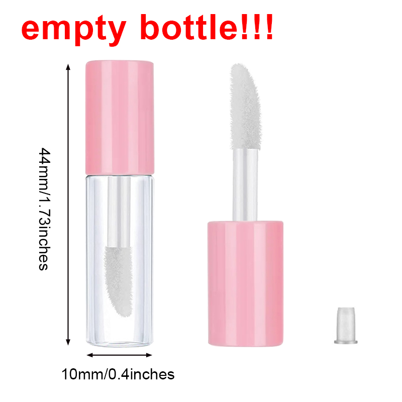 50/100/200 Uds 1,2 ML tubo vacío de brillo de labios botellas rellenables de plástico contenedor de lápiz labial líquido botella de muestra de brillo de labios