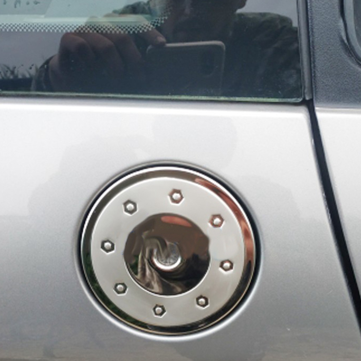 ステンレス鋼燃料タンクキャップ,ガスボックスカバー,車の装飾アクセサリー,プジョー206, 207,シトロエンc2