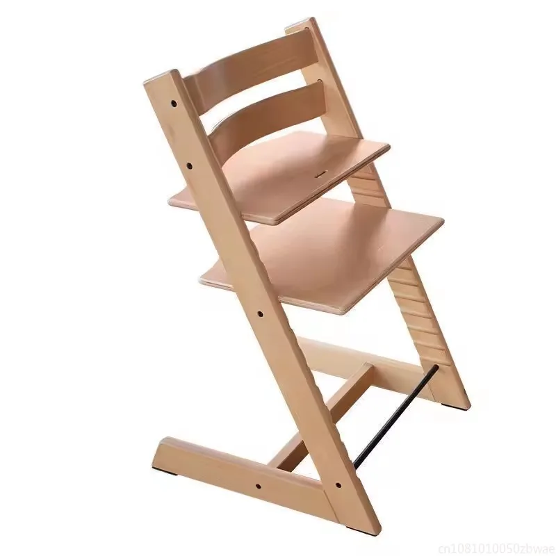 Sillas de comedor, silla de alimentación de bebé, silla alta de comedor de madera maciza para bebé, silla multifuncional para bebé