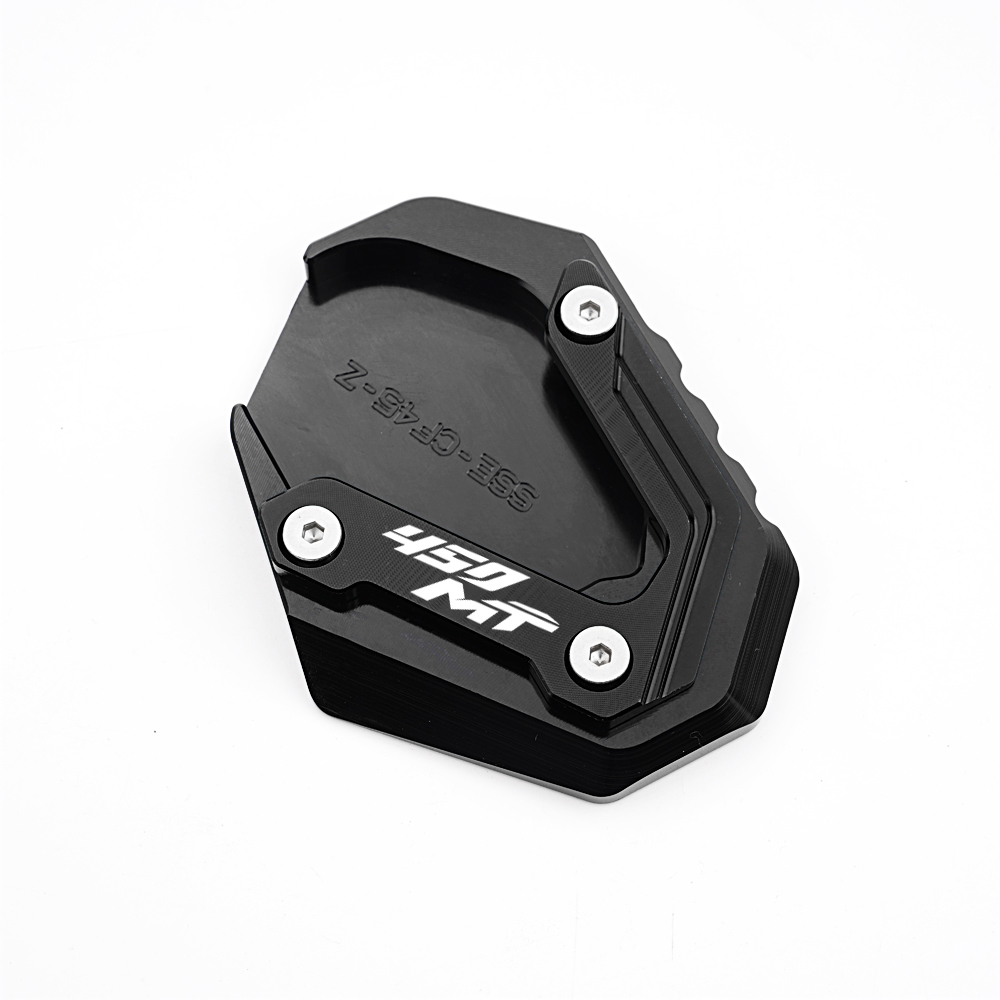 Apto para cfmoto cf 450mt 450 mt mt450 2024 2025 cnc motocicleta alumínio kickstand suporte lateral extensão almofada ampliador placa de suporte