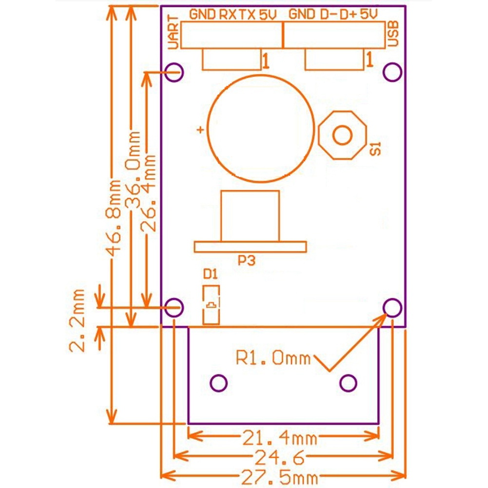 เครื่องสแกนบาร์โค้ด2D GM65เครื่องอ่านบาร์โค้ด PDF417ยูอาร์ทโมดูลคิวคิวอาร์โค้ดสำหรับรถบัสซูเปอร์มาร์เก็ตโรงพยาบาล