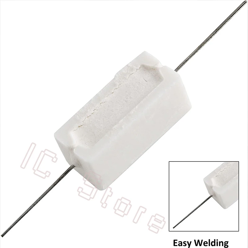 10 Cái 5W Xi Măng Chịu Lực Chống 0.01R ~ 150K 0.5R 1R 10R 100R 0.22 0.33 0.5 1 2 5 8 10 15 20 25 30 100 1K 10K Ohm