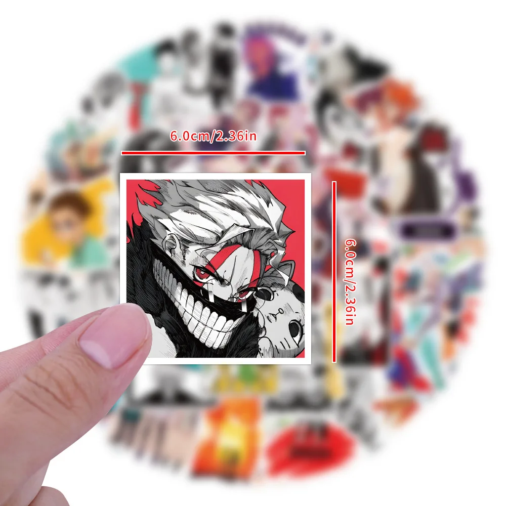 55pcs DANDADAN การ์ตูนน่ารัก Graffiti สติกเกอร์กระเป๋าเดินทางสกู๊ตเตอร์โน้ตบุ๊คอุปกรณ์ตกแต่งสติกเกอร์