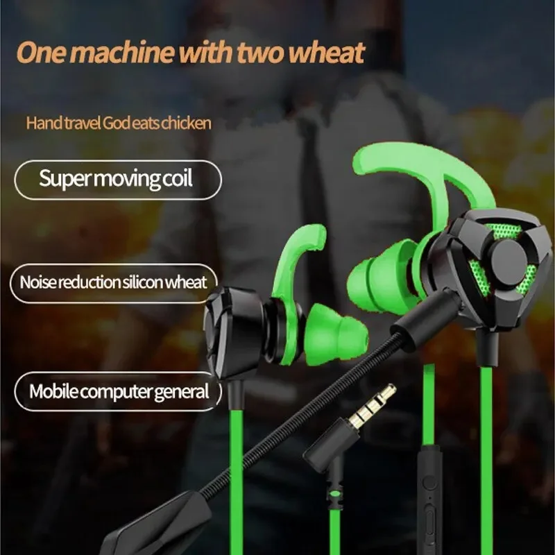 2024 auriculares para jugadores auriculares con cable auriculares para juegos con micrófono para Pubg PS4 CSGO Casque teléfono tableta portátil juego Universal