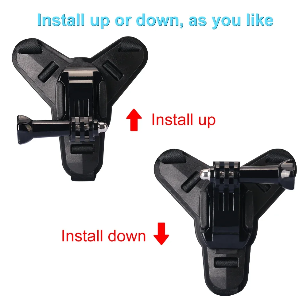 Soporte de barbilla para casco de motocicleta GoPro 11 10 9 8 7 6, soporte para cámara deportiva de acción, soporte para motocicleta para accesorio Insta360 DJI