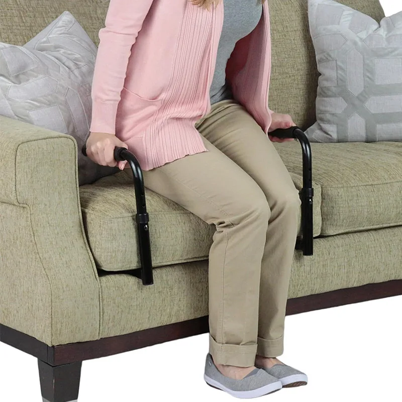 Aluminum Alloy Disabled Support Handle  Adjustable Elderly Sofa Rail  Stable Standing Assist Handrail Couch Safety Guard