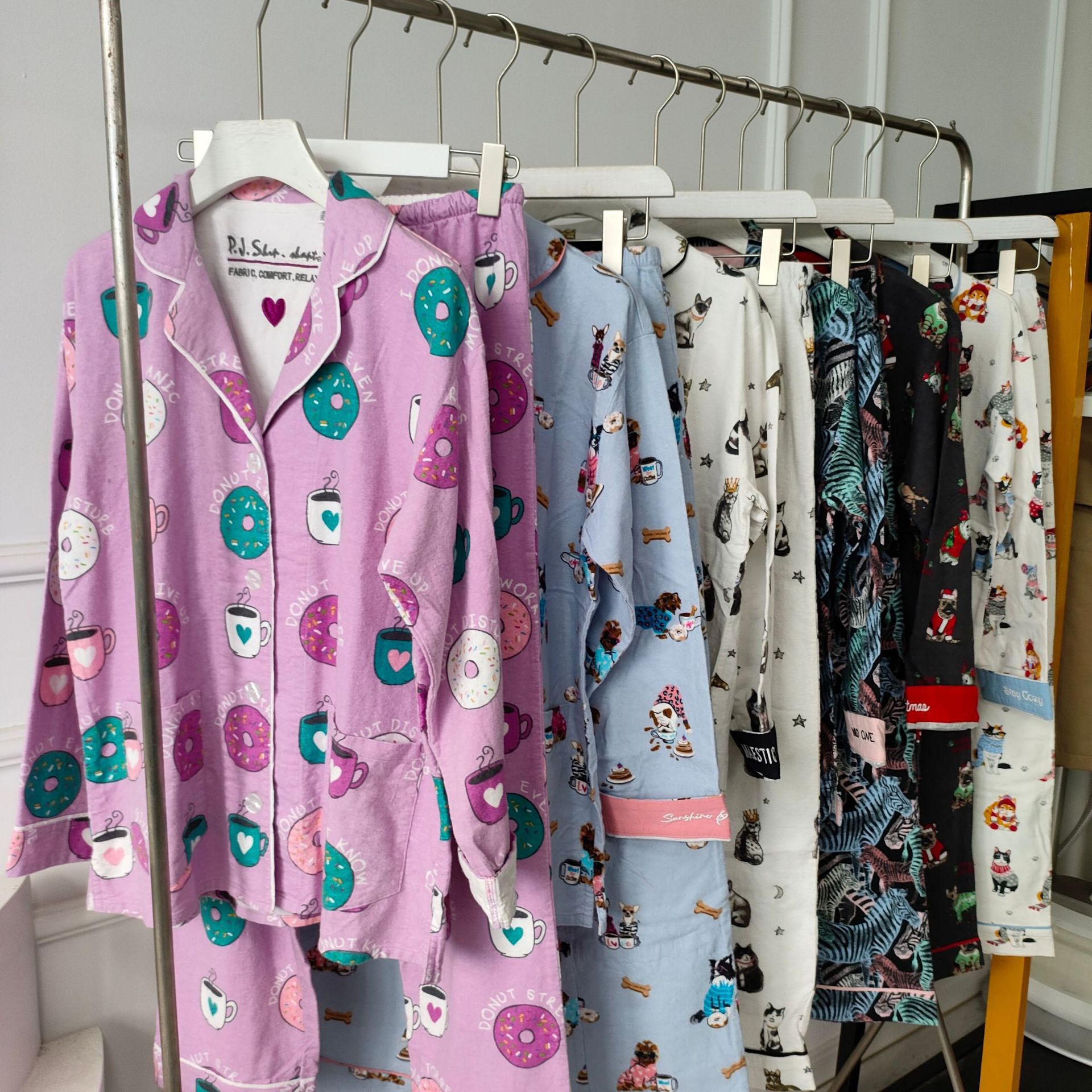 Pijamas combinando 2 peças conjunto feminino pj conjuntos feminino 2 peça conjunto roupa 100% algodão pijamas para mulher loungewear conjunto solto pijamas