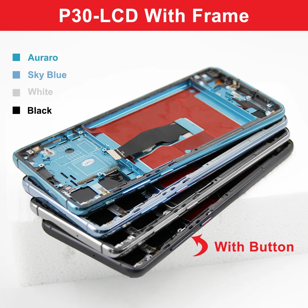 6.1 ''จอแสดงผล Super AMOLED สําหรับ HUAWEI P30 จอแสดงผล LCD Touch Screen Digitizer ASSEMBLY สําหรับ Huawei P30 ELE-L29 L09 AL00 TL00 L04