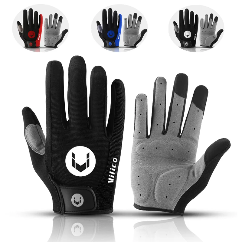 Herbst Winter MTB Radfahren Lange Finger Handschuhe Nicht-Rutsch Verschleiß Shock Proof Atmungsaktive Touchscreen Fahrrad Motorrad Handschuhe Männer