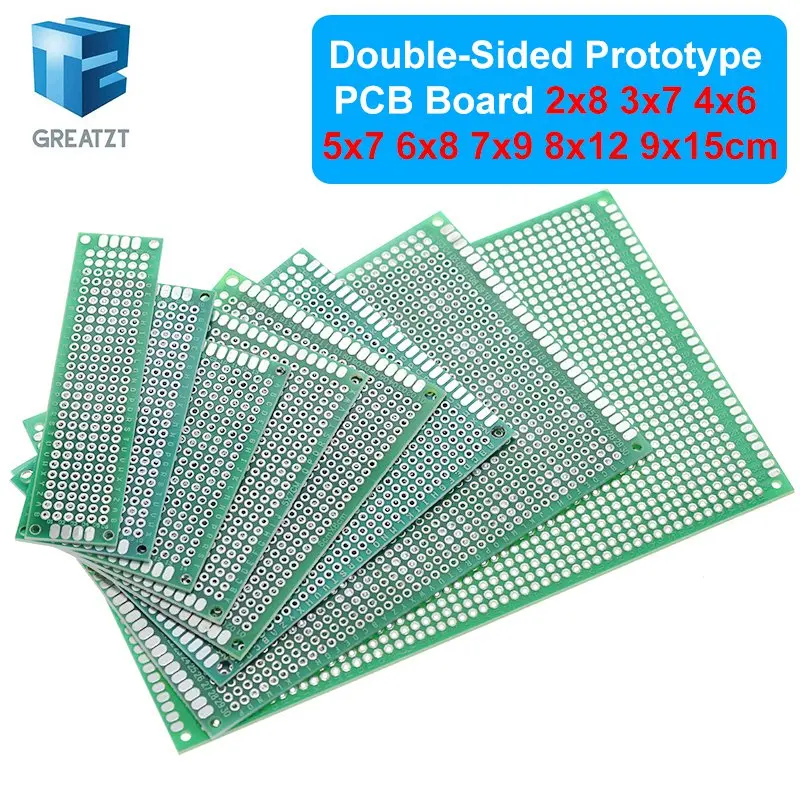 2x8 3x7 4x6 5x7 6x8 7x9 8x12 9x15 Double Side Prototype Diy Universal Printed Circuit Board Protoboard For Arduino Diy Kit