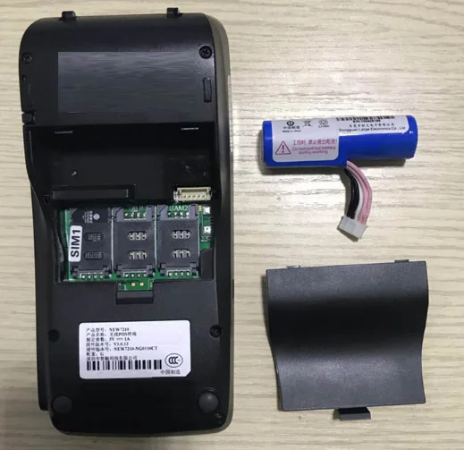 Terminal POS de mano usada, sistema todo en uno, versión GPRS, nuevo 7210, 2023