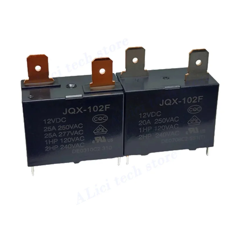 JQX-102F T-12VDC 20A air conditioning water heater relay HF102F JT102F