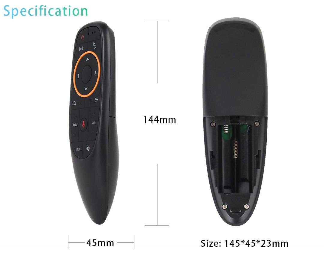 G10s air maus sprach fernbedienung 2,4g drahtloses gyroskop ir lernen für h96 max x88 pro android tv box hk1
