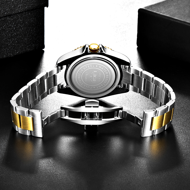 Reloj LIGE Top marka luksusowa moda zegarek dla nurka mężczyźni wodoodporny datownik zegarki sportowe męski zegarek kwarcowy Relogio Masculino