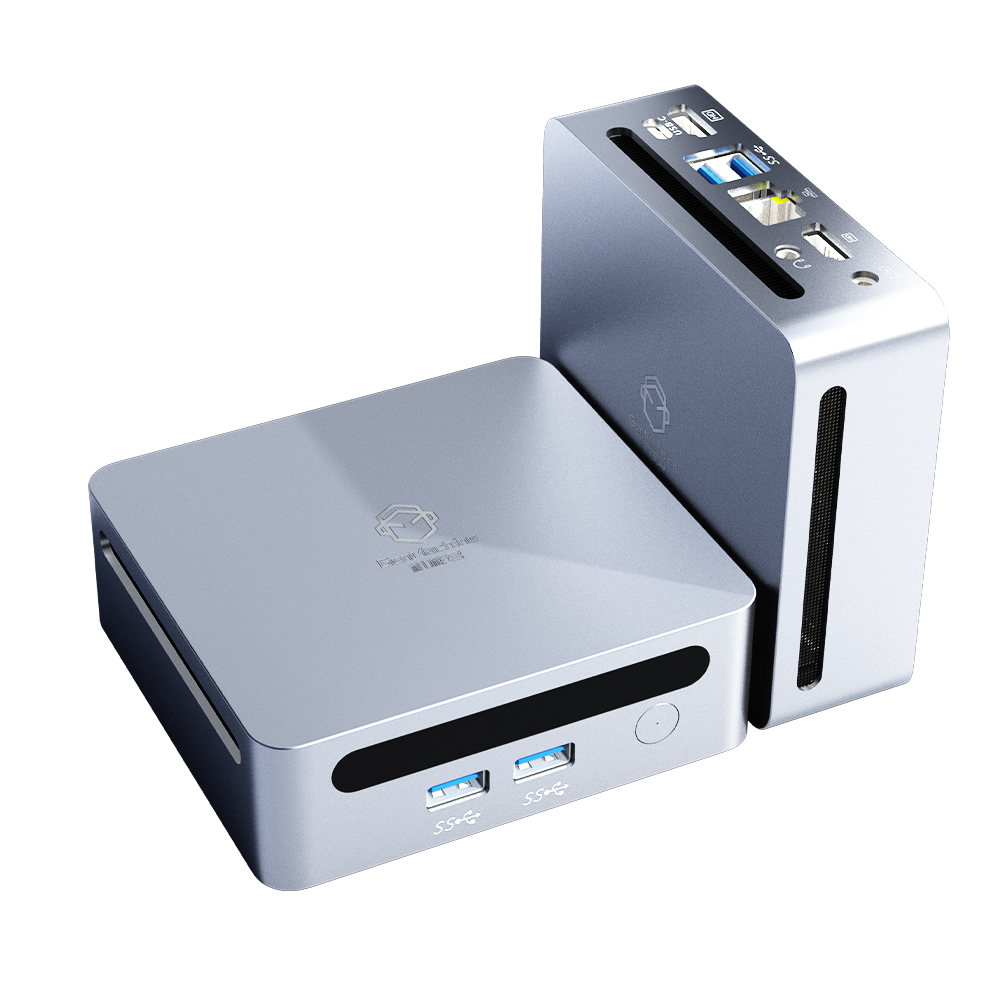 GenMachine Mini PC Ren5000 5500U AMD Ryzen5 5500U CPU 2,1 GHz hasta 4,0 GHz Windows 10/11 DDR4 64GB WiFi6 ordenador