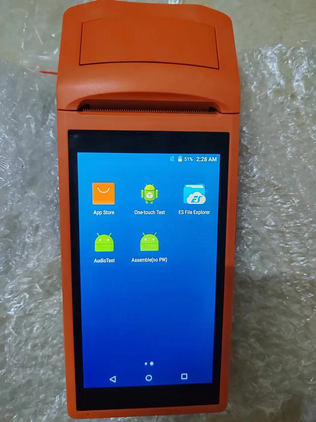 Б/у портативный Pos-терминал V1 Android 5,1 WCDMA 3G с принтером для онлайн-заказа, 514 + 4 ram, открытая версия, недорогой pos-терминал