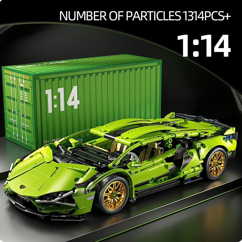 Toylinx blocos de construção técnicos carro corrida esporte velocidade veículo modelo cidade mecânica super tijolos quebra-cabeça brinquedos presente adulto