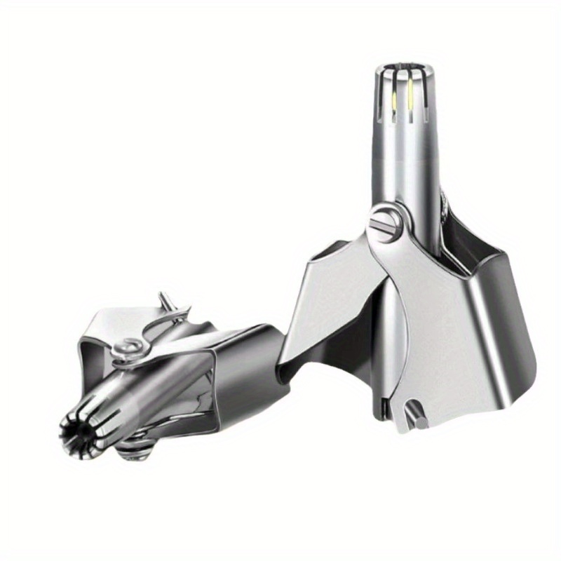 Nuevo recortador de pelo de nariz para hombres, maquinilla de afeitar mecánica Manual de acero inoxidable, herramientas de depilación lavables con cepillo