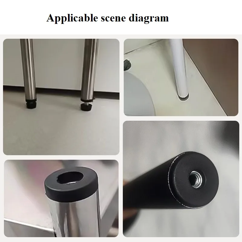 16mm~50mm Round Nut Hole Plug Pipe Plug Black Plastic Furniture Leveling Feet Blanking End Cap Furniture M6 M8 M10