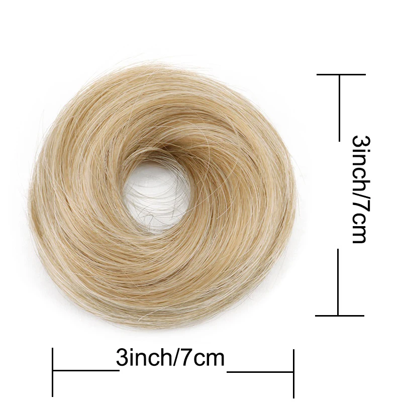 Parrucchino sintetico elegante e disordinato, elastico in gomma, accessori per capelli carini, estensione dei capelli per le donne
