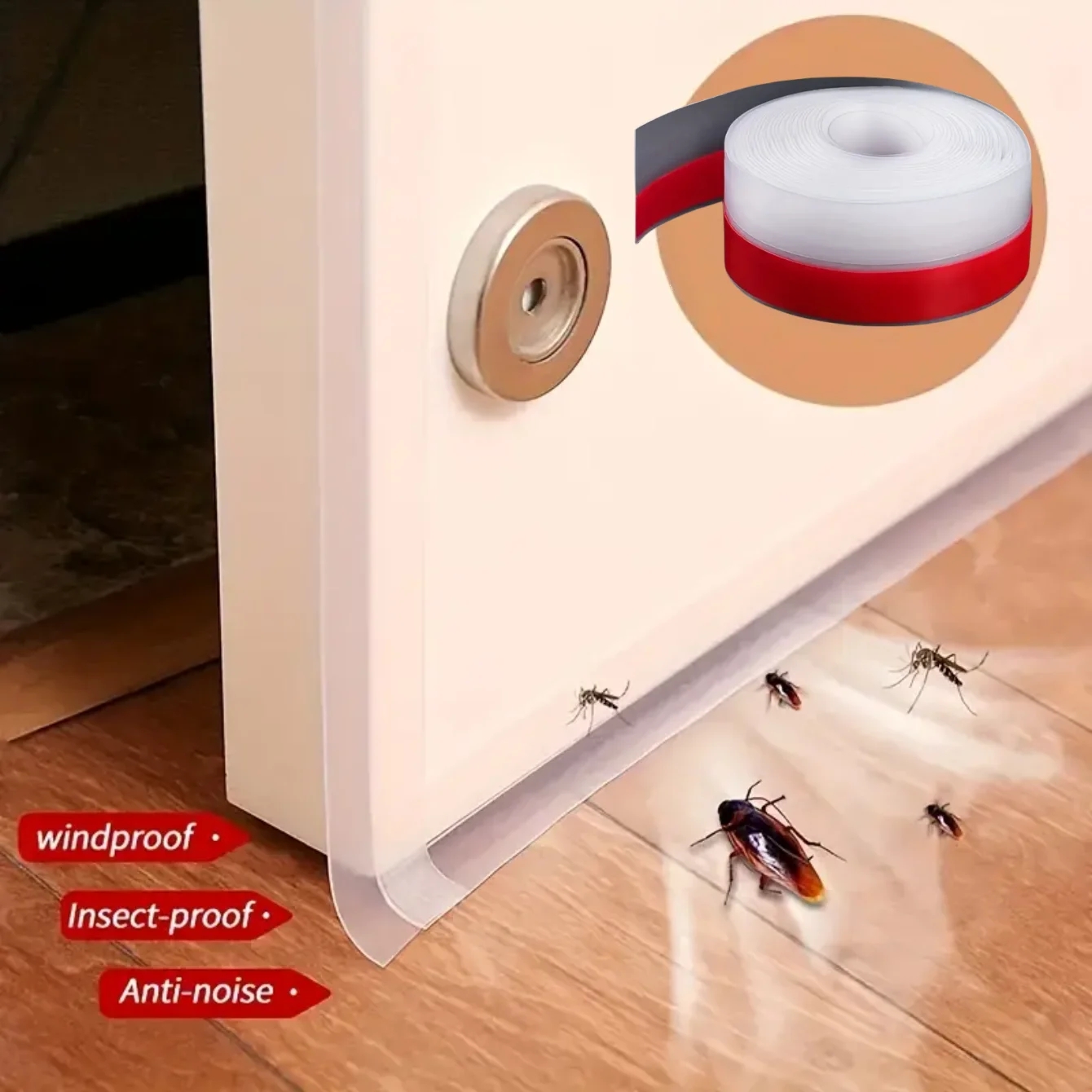 25/35/45Mm Siliconenrubber Afdichtstrip, Raam Deur Weer Strippen Zegel Strip, Huishoudelijke Afdichtingstape Voor Slaapkamer Wonen Ro