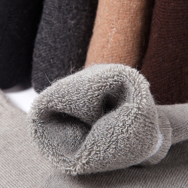 2025 New Winter Super Thicker Warm Socks Wool Male Men Women Socks Solid Socks Merino Wool Socks Against Cold Snow Terry Socks