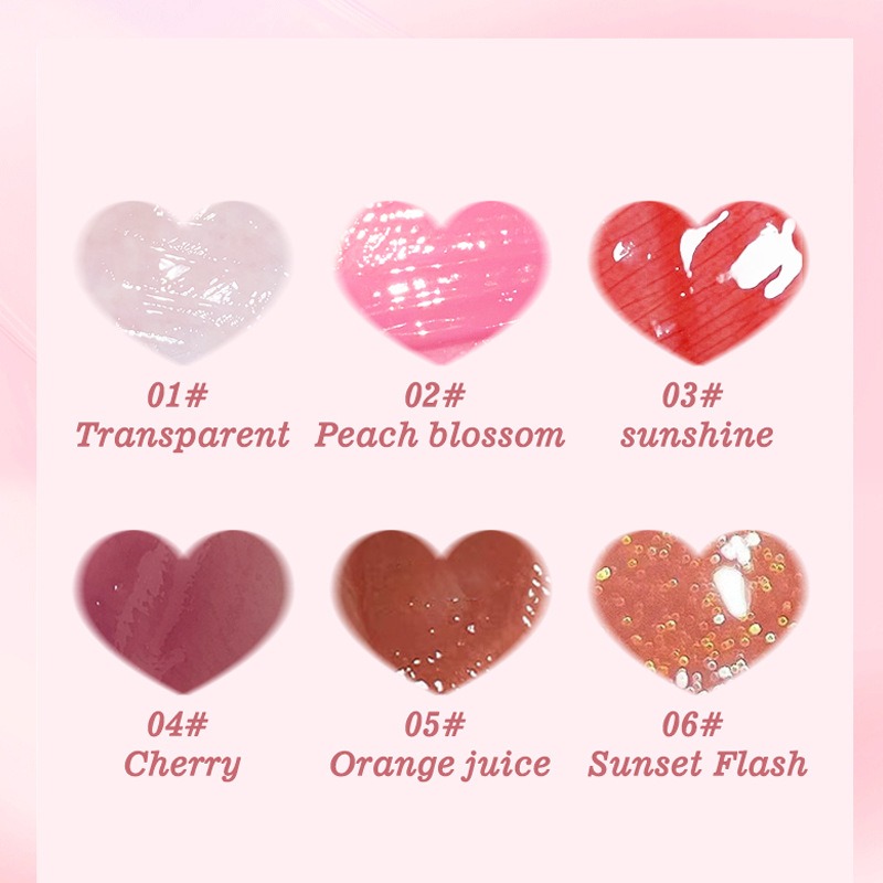 Lipgloss, Spiegel, Make-up-Produkte, Lippenöl, feuchtigkeitsspendender Lippentönung, flüssiger Lippenstift, Sheglam Girlcult Judydoll Lips Cosmetics, 6 Farben
