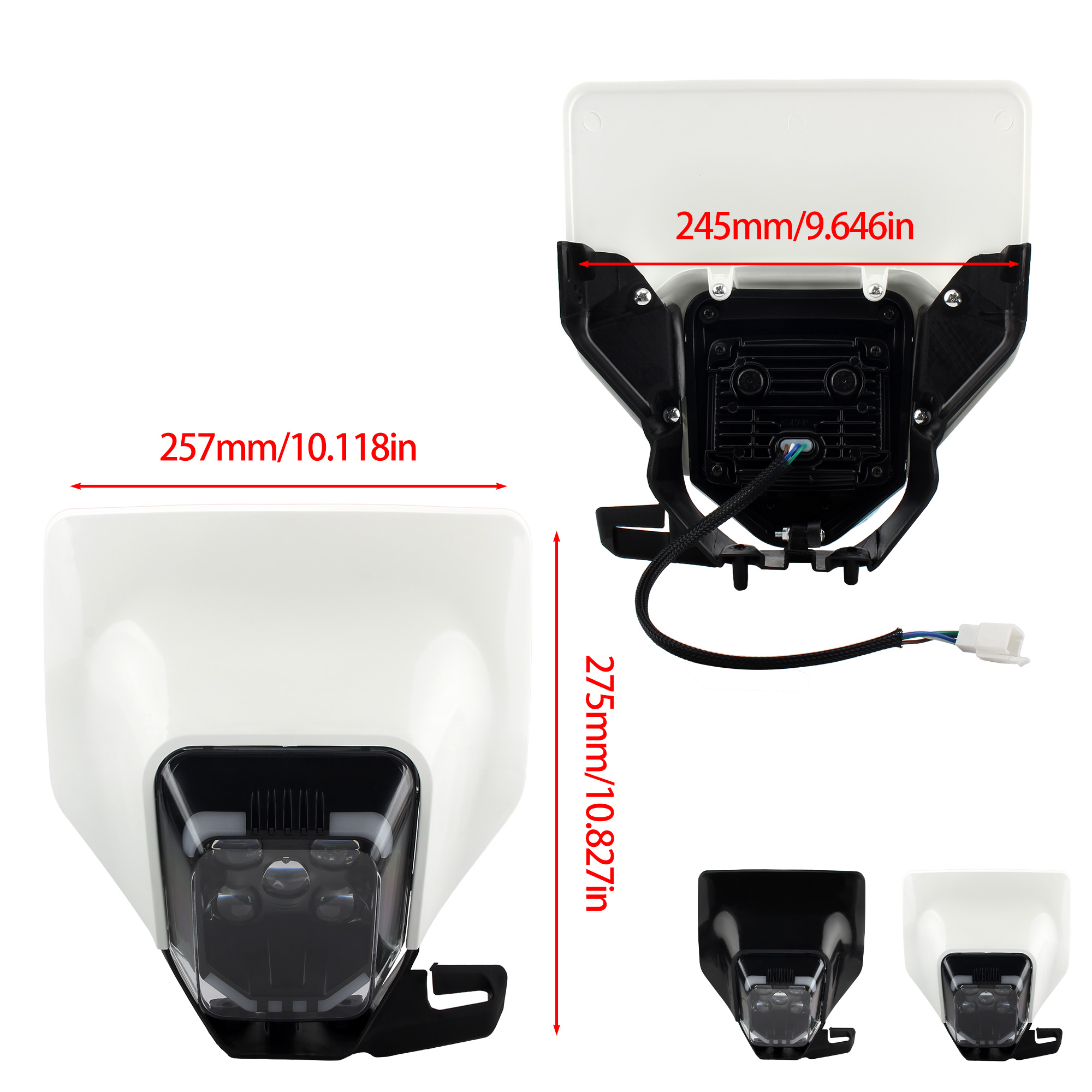 オートバイのヘッドライト LED 芯ハスクバーナ 701 TE 250 300 450 FC FE TC 125 300i ヘッドランプダートバイクモトクロスアクセサリーエンデューロ