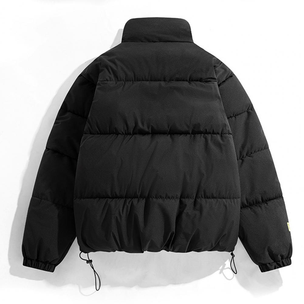 Chaqueta de invierno para hombre, Parkas gruesas, abrigo cálido con cuello levantado para hombre, Parka informal de Color sólido, ropa nueva de moda para mujer