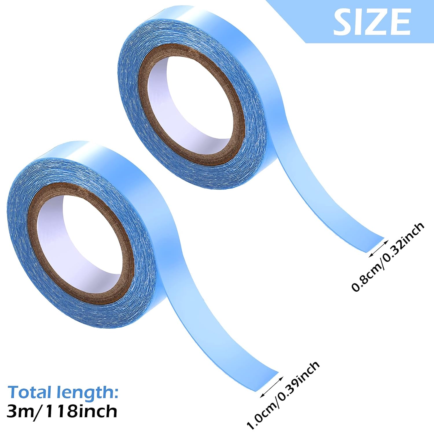 5PC Lace Front Ondersteuning Pruik Tape Dubbelzijdig Waterdicht Super Hold Lijm voor Lace Front Pruik Toupetje, haarstukken, Haarverlenging