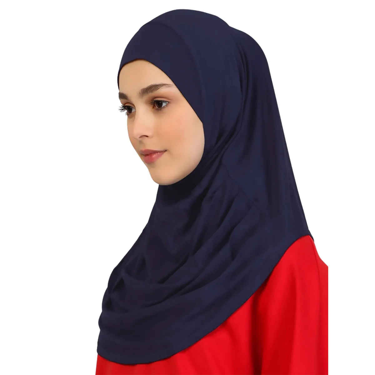 Algodão muçulmano turbante capa completa bonés islâmicos underscarf interno feminino hijab boné lenço longo xale envoltório pescoço cabeça bonnet chapéu
