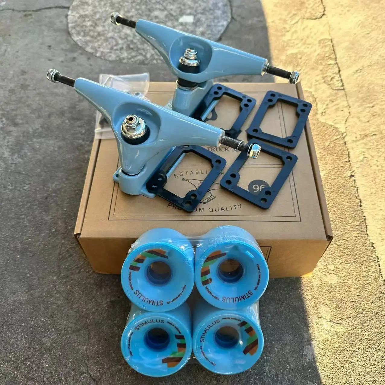 CX4 C5 Surf Skateboard camion Skate Longboard camion sculpture roulements et sculpture roues ensemble dis