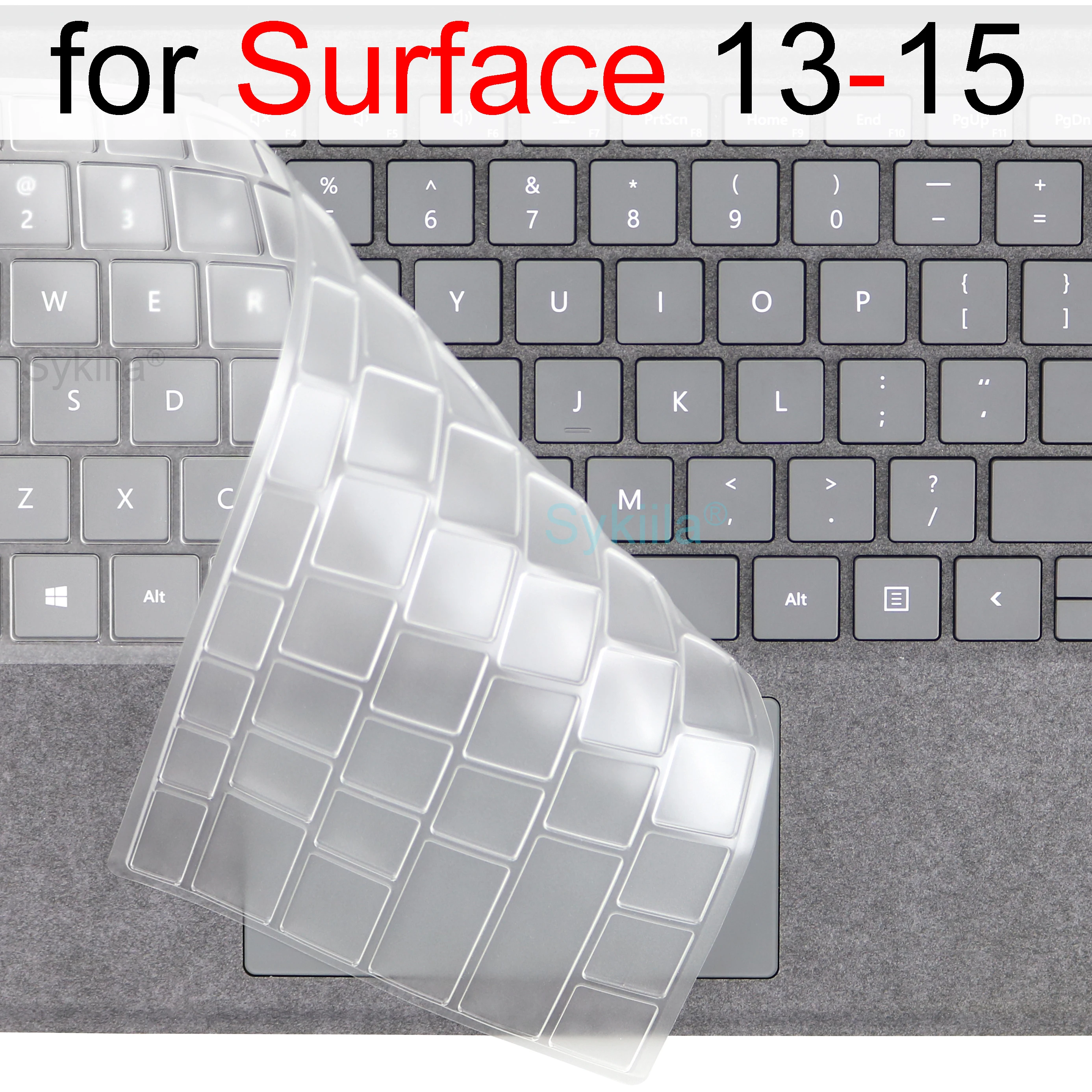 Funda de teclado para Microsoft Surface Pro 9 7 8 7+ 6 5 4 3 X portátil de estudio GO 2 Book 3 RT funda protectora de silicona 13 15 TPU