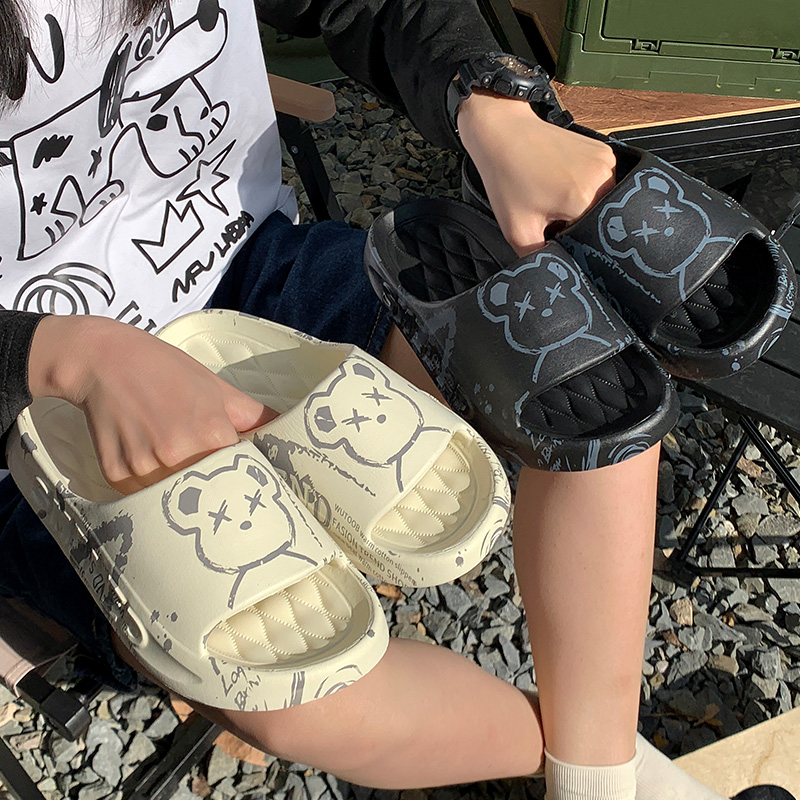 Chinelos de interior para mulheres em casa, adequados para todas as estações, elegantes para caminhadas na rua, chinelos de casal para homens