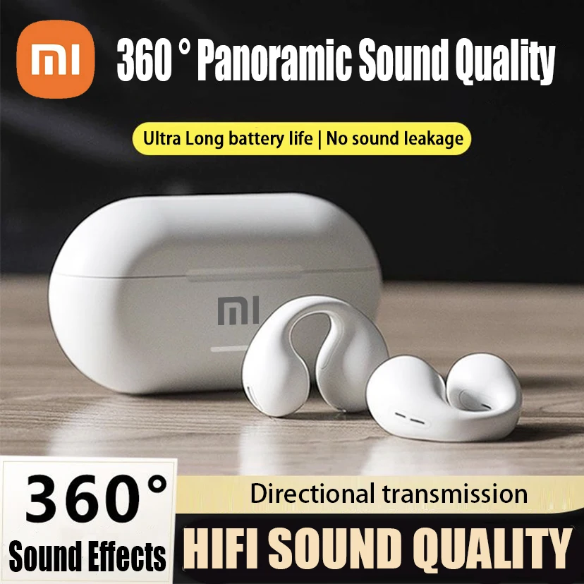 XIAOMI T7500 auriculares Bluetooth conducción ósea estéreo vida deportiva auriculares impermeables con micrófono para juegos y música